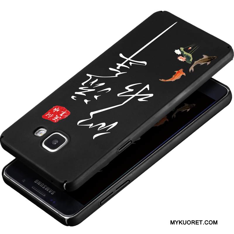 Kuori Samsung Galaxy A9 Laukut Persoonallisuus Musta, Kotelo Samsung Galaxy A9 Silikoni Puhelimen Kuoret