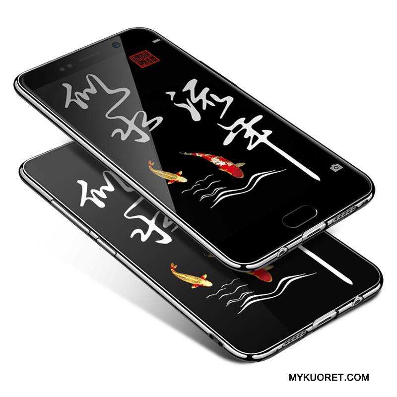 Kuori Samsung Galaxy A9 Pehmeä Neste Kiinalainen Tyyli Ohut, Kotelo Samsung Galaxy A9 Silikoni Musta Korkea