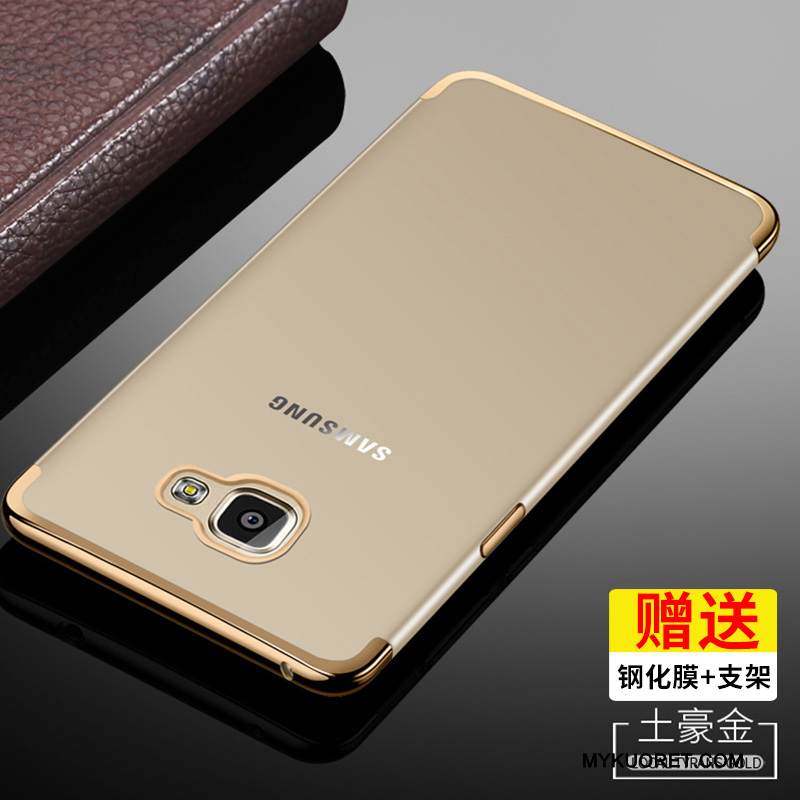 Kuori Samsung Galaxy A9 Pehmeä Neste Kulta Korkea, Kotelo Samsung Galaxy A9 Suojaus Läpinäkyvä Ultra
