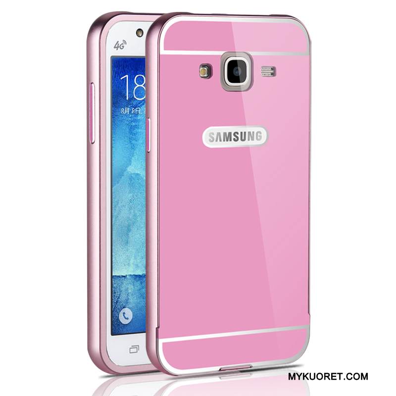 Kuori Samsung Galaxy J5 2015 Metalli Kehys Puhelimen Kuoret, Kotelo Samsung Galaxy J5 2015 Suojaus Kova Ohut
