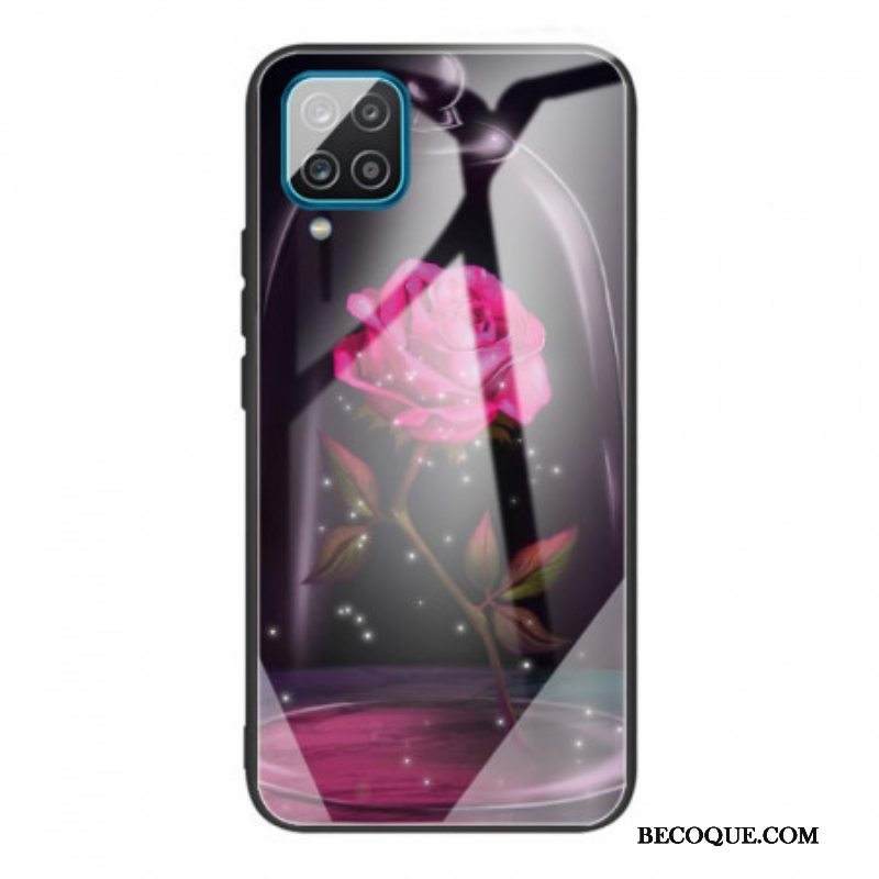 Kuori Samsung Galaxy M32 Magic Pink Tempered Glass
