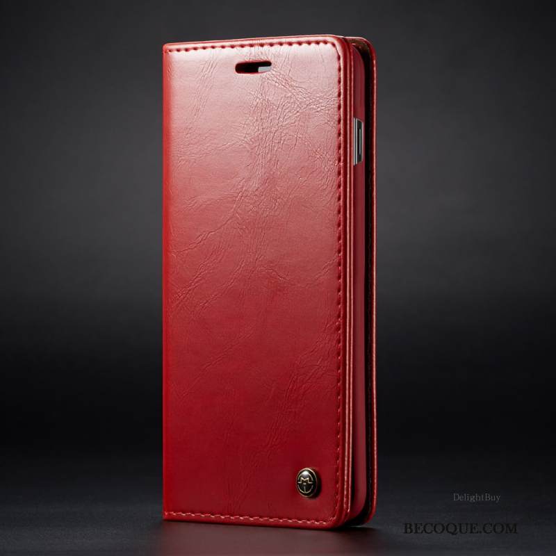 Kuori Samsung Galaxy Note 10+ Nahka Puhelimen Kuoret Punainen, Kotelo Samsung Galaxy Note 10+ Salkku Kortti