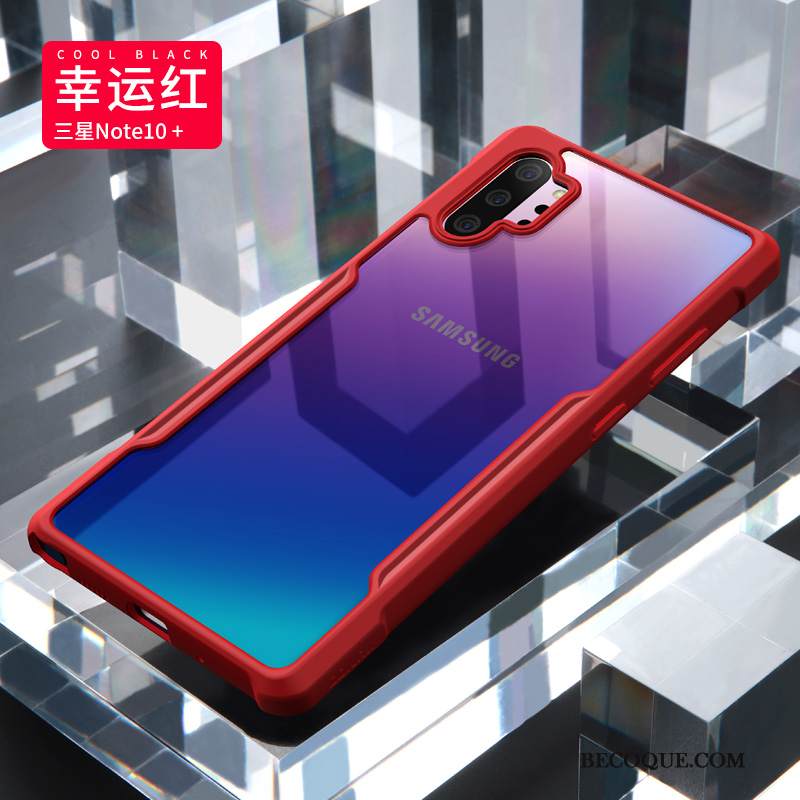 Kuori Samsung Galaxy Note 10+ Suojaus Ultra Suupaltti, Kotelo Samsung Galaxy Note 10+ Luova Murtumaton Net Red