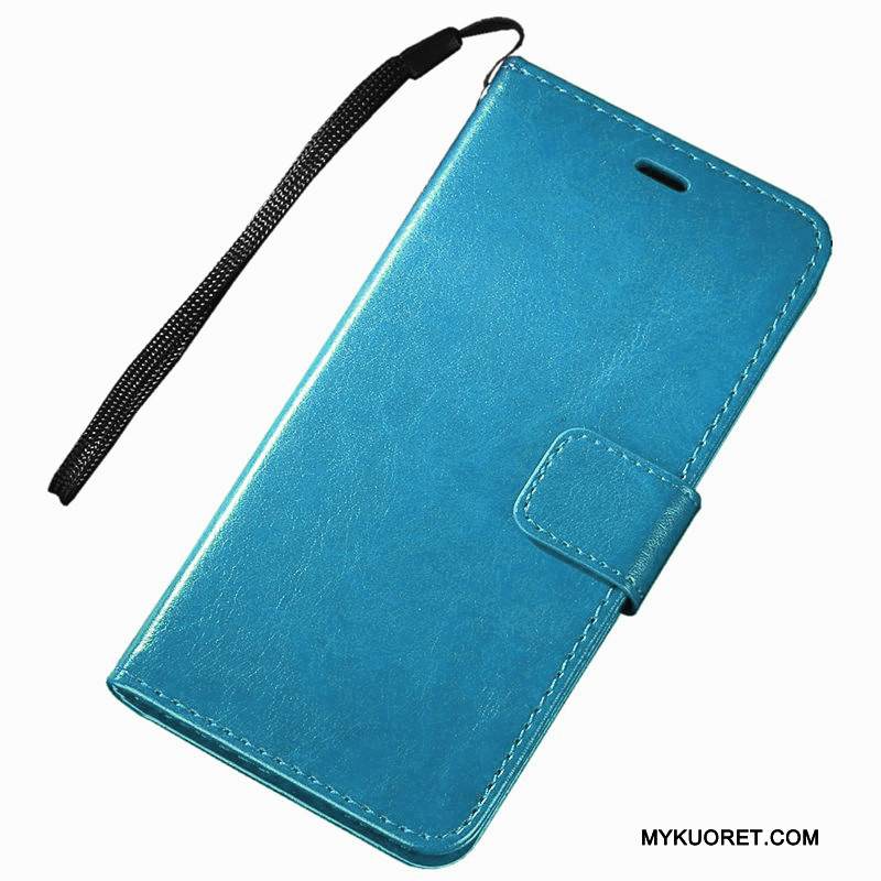 Kuori Samsung Galaxy Note 3 Nahka Sininen Puhelimen Kuoret, Kotelo Samsung Galaxy Note 3 Suojaus