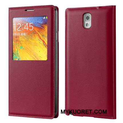 Kuori Samsung Galaxy Note 3 Suojaus Viini Punainen Puhelimen Kuoret, Kotelo Samsung Galaxy Note 3