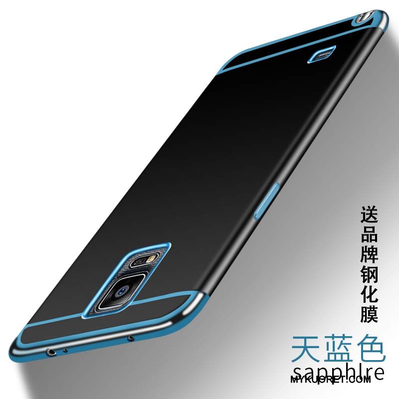 Kuori Samsung Galaxy Note 4 Luova Persoonallisuus Puhelimen Kuoret, Kotelo Samsung Galaxy Note 4 Laukut Sininen Pesty Suede