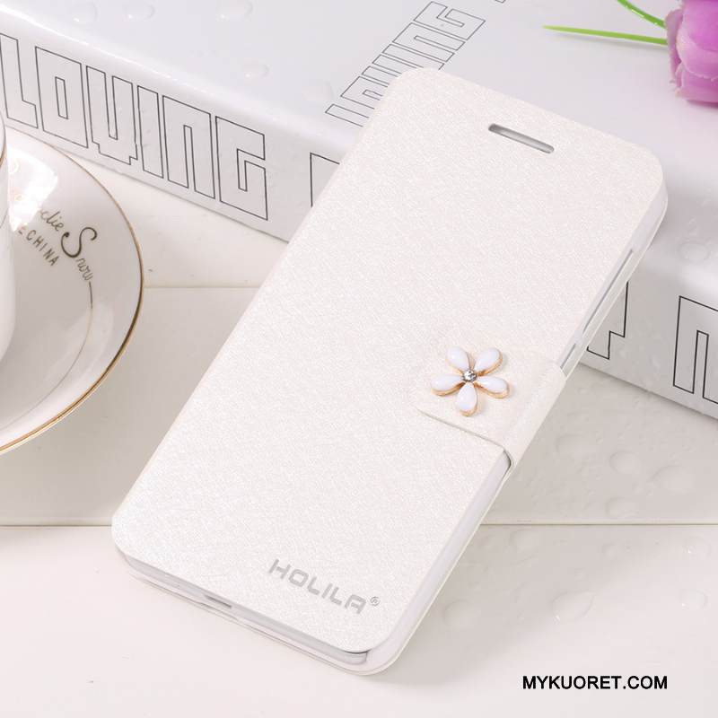Kuori Samsung Galaxy Note 4 Nahka Valkoinen Puhelimen Kuoret, Kotelo Samsung Galaxy Note 4 Suojaus