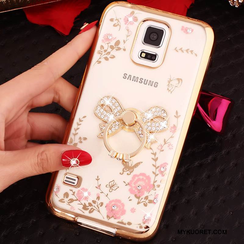 Kuori Samsung Galaxy Note 4 Strassi Rengas Kulta, Kotelo Samsung Galaxy Note 4 Silikoni