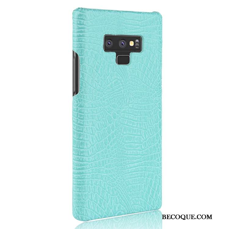 Kuori Samsung Galaxy Note 9 Nahka Kova Tummansininen, Kotelo Samsung Galaxy Note 9 Suojaus Kukkakuvio Persoonallisuus