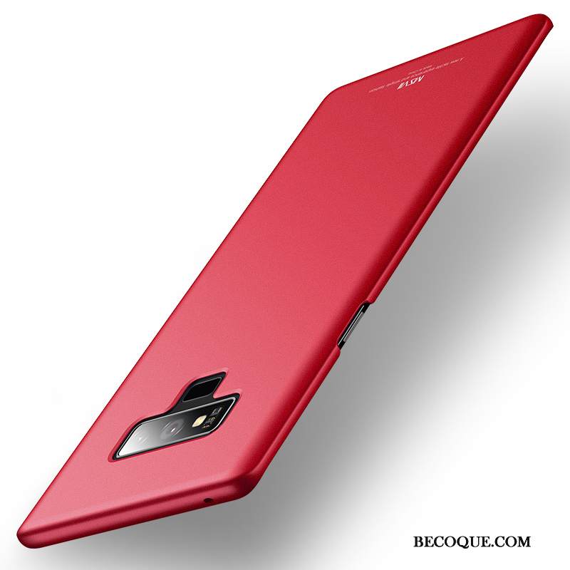 Kuori Samsung Galaxy Note 9 Pesty Suede Kova, Kotelo Samsung Galaxy Note 9 Punainen Puhelimen Kuoret