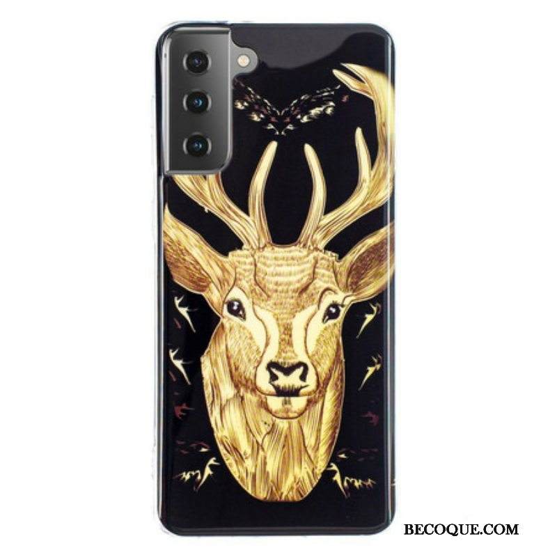 Kuori Samsung Galaxy S21 5G Fluoresoiva Majestic Deer