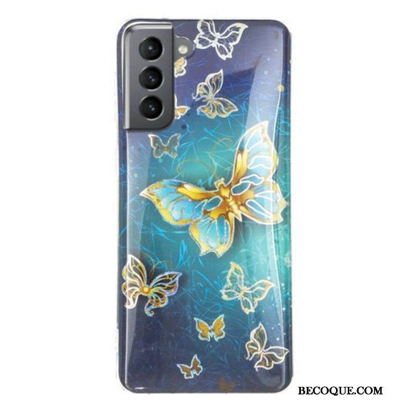 Kuori Samsung Galaxy S21 FE Design-perhosia