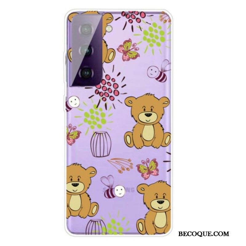 Kuori Samsung Galaxy S21 FE Teddy Bears Toppi