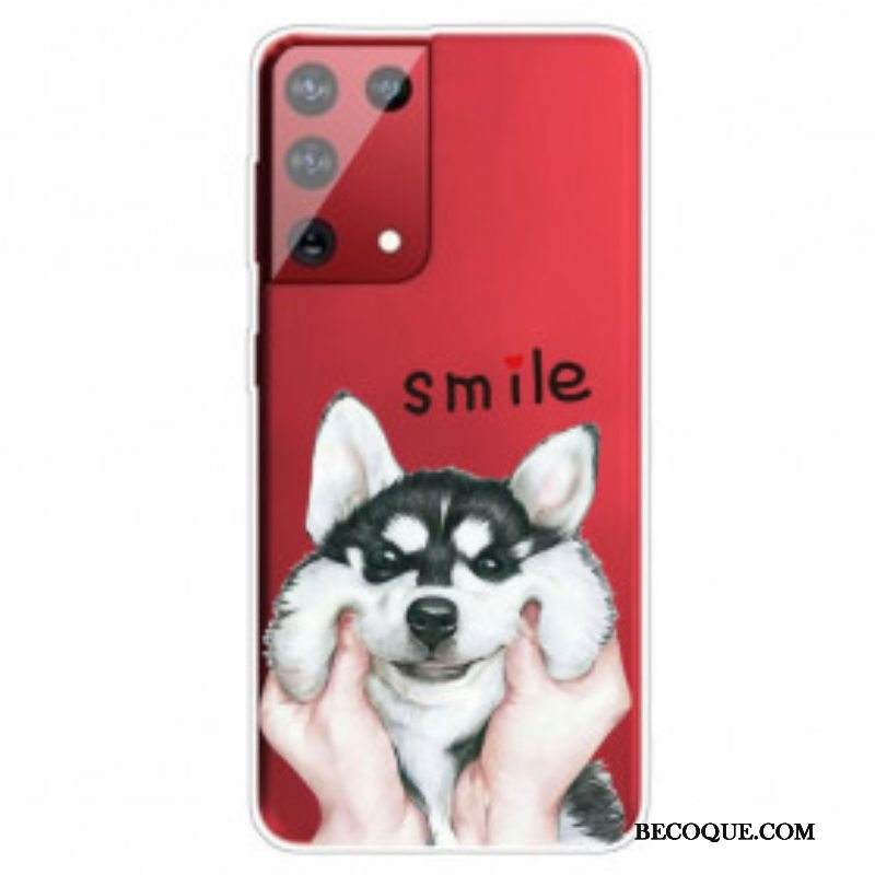 Kuori Samsung Galaxy S21 Ultra 5G Hymyile Koira
