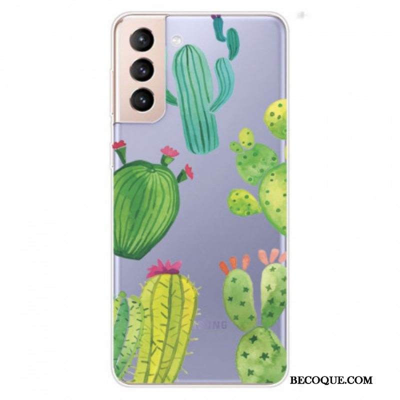 Kuori Samsung Galaxy S22 5G Akvarelli Kaktukset