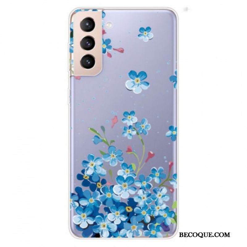 Kuori Samsung Galaxy S22 5G Sinisiä Kukkia