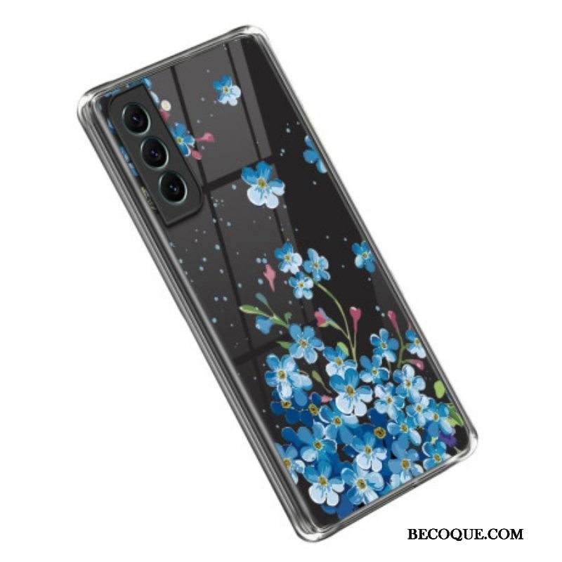 Kuori Samsung Galaxy S23 5G Sinisiä Kukkia