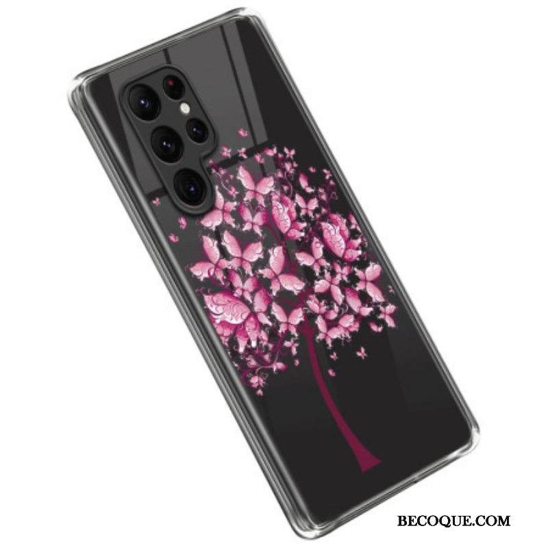 Kuori Samsung Galaxy S23 Ultra 5G Vaaleanpunainen Puu