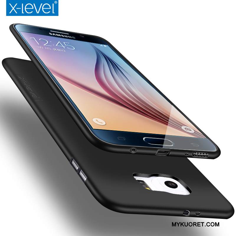 Kuori Samsung Galaxy S6 Laukut Ultra Murtumaton, Kotelo Samsung Galaxy S6 Silikoni Musta Puhelimen Kuoret