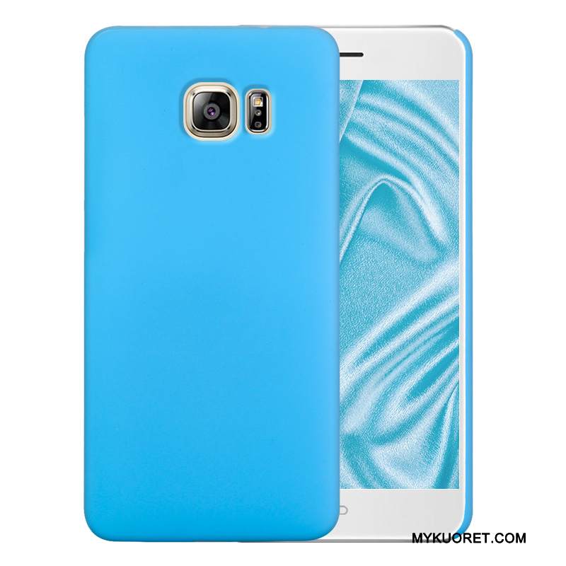Kuori Samsung Galaxy S6 Suojaus Sininen Kova, Kotelo Samsung Galaxy S6 Pesty Suede Väriset