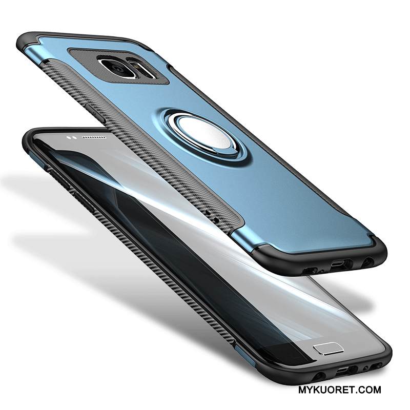 Kuori Samsung Galaxy S7 Edge Luova Trendi Sininen, Kotelo Samsung Galaxy S7 Edge Laukut Puhelimen Kuoret Murtumaton