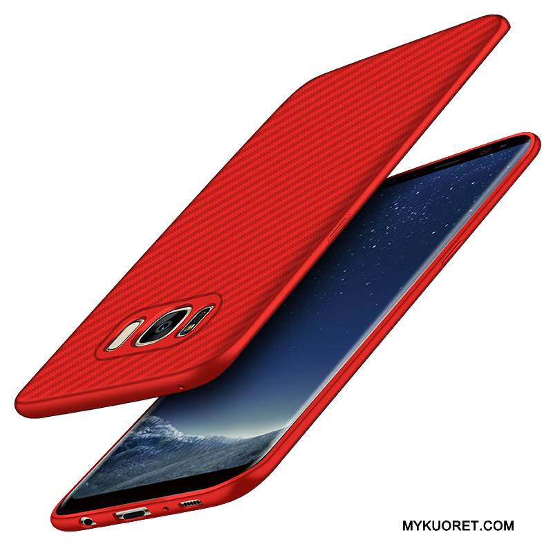 Kuori Samsung Galaxy S7 Edge Silikoni Murtumaton Trendi, Kotelo Samsung Galaxy S7 Edge Laukut Punainen Pesty Suede