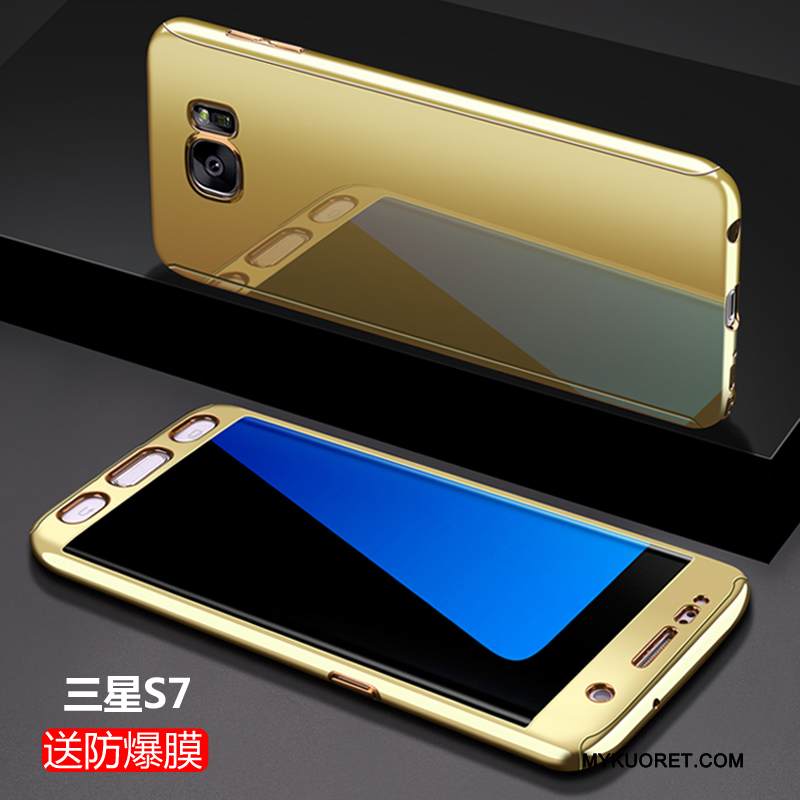 Kuori Samsung Galaxy S7 Laukut Kulta Ohut, Kotelo Samsung Galaxy S7 Suojaus Persoonallisuus Murtumaton