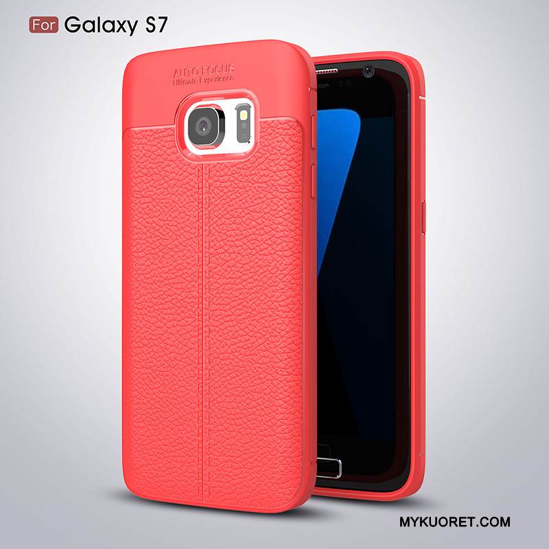 Kuori Samsung Galaxy S7 Luova Murtumaton Puhelimen Kuoret, Kotelo Samsung Galaxy S7 Silikoni Punainen Persoonallisuus