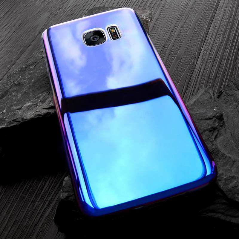 Kuori Samsung Galaxy S7 Luova Persoonallisuus Puhelimen Kuoret, Kotelo Samsung Galaxy S7 Suojaus Murtumaton Sininen