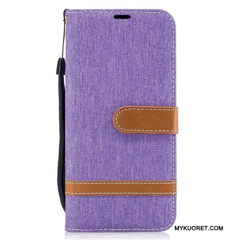 Kuori Samsung Galaxy S8 Kuoret Denimi Violetti, Kotelo Samsung Galaxy S8 Salkku