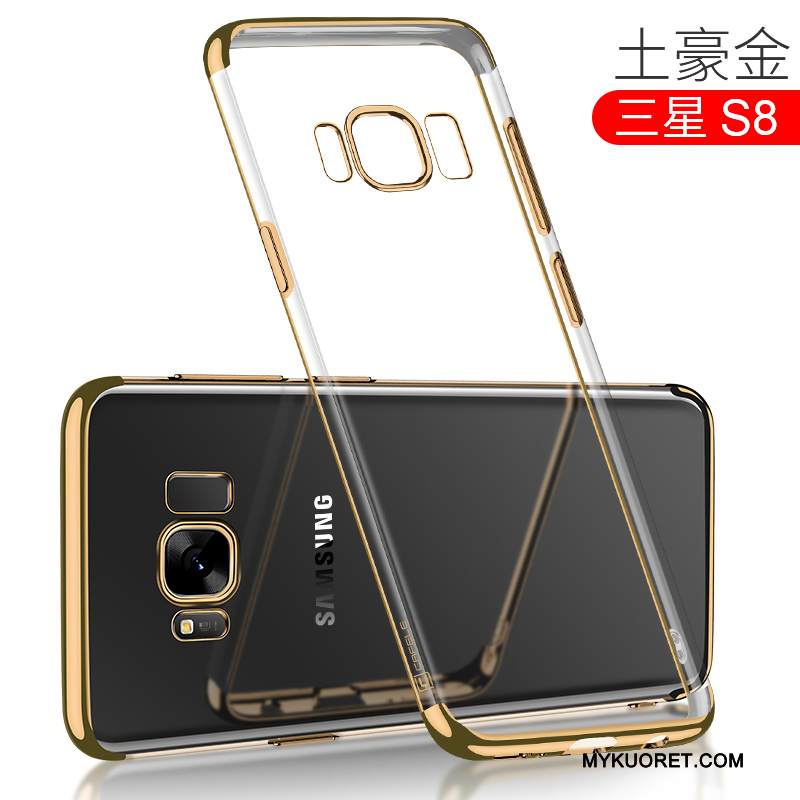 Kuori Samsung Galaxy S8 Laukut Murtumaton Pinnoitus, Kotelo Samsung Galaxy S8 Silikoni Kulta Ultra