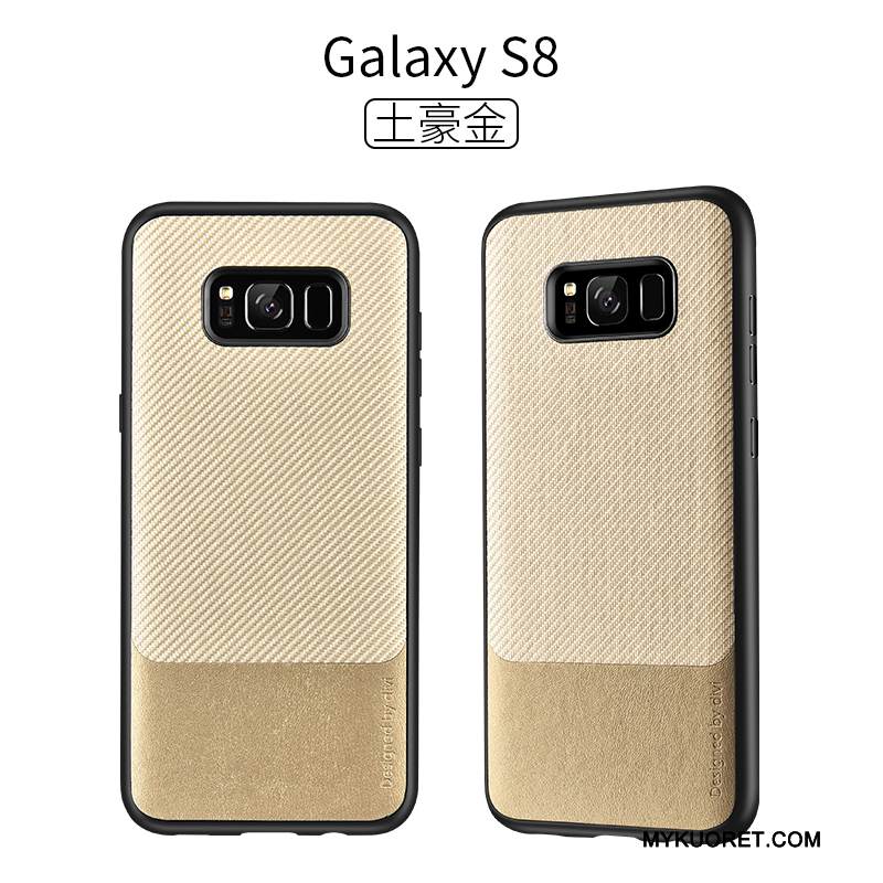 Kuori Samsung Galaxy S8 Laukut Pesty Suede Kulta, Kotelo Samsung Galaxy S8 Silikoni Persoonallisuus Puhelimen Kuoret