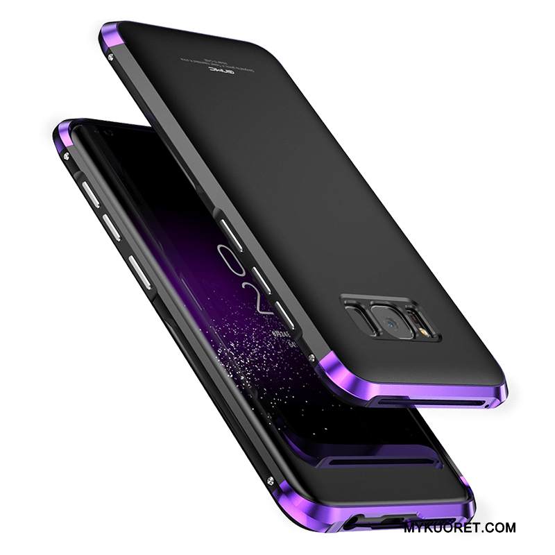 Kuori Samsung Galaxy S8 Metalli Murtumaton Trendi, Kotelo Samsung Galaxy S8 Laukut Violetti Ultra