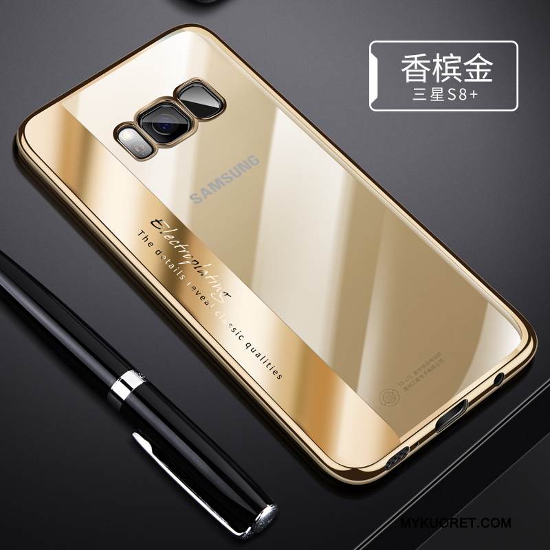 Kuori Samsung Galaxy S8+ Pehmeä Neste Kulta Puhelimen Kuoret, Kotelo Samsung Galaxy S8+ Silikoni Läpinäkyvä Murtumaton