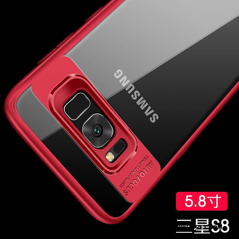Kuori Samsung Galaxy S8 Silikoni Puhelimen Kuoret Punainen, Kotelo Samsung Galaxy S8 Suojaus Murtumaton
