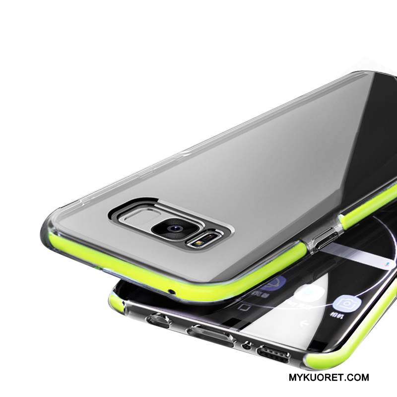 Kuori Samsung Galaxy S8+ Silikoni Puhelimen Kuoret Vihreä, Kotelo Samsung Galaxy S8+ Laukut Murtumaton