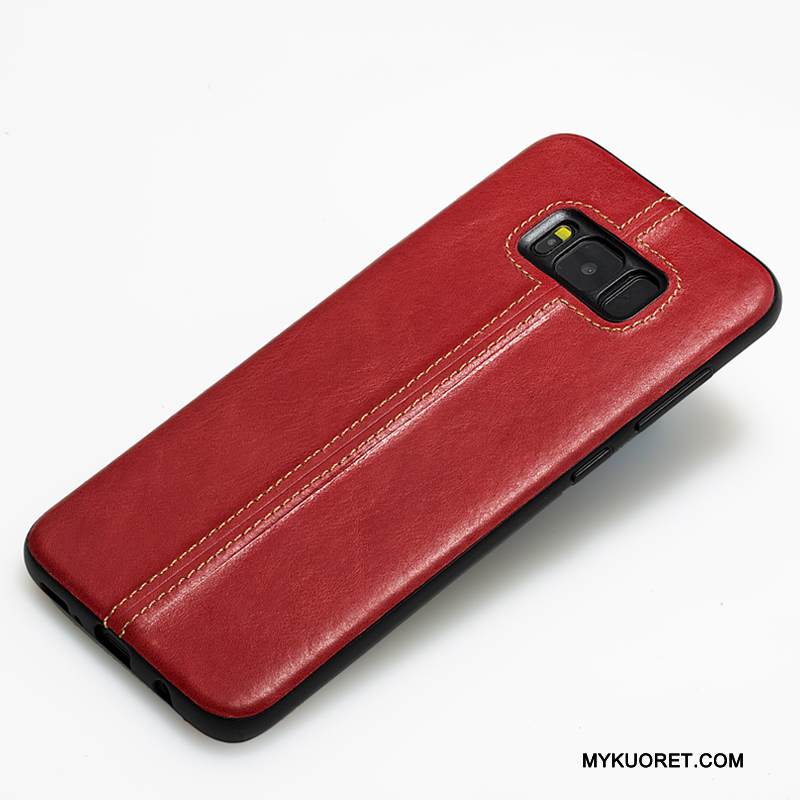 Kuori Samsung Galaxy S8+ Silikoni Punainen Puhelimen Kuoret, Kotelo Samsung Galaxy S8+ Nahka