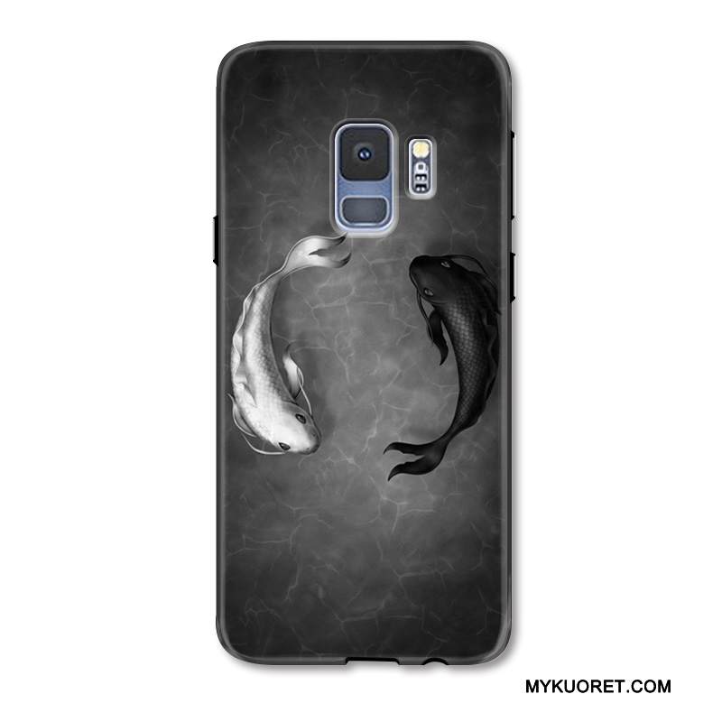 Kuori Samsung Galaxy S9+ Kohokuviointi Murtumaton Karppi, Kotelo Samsung Galaxy S9+ Suojaus Puhelimen Kuoret Kiinalainen Tyyli