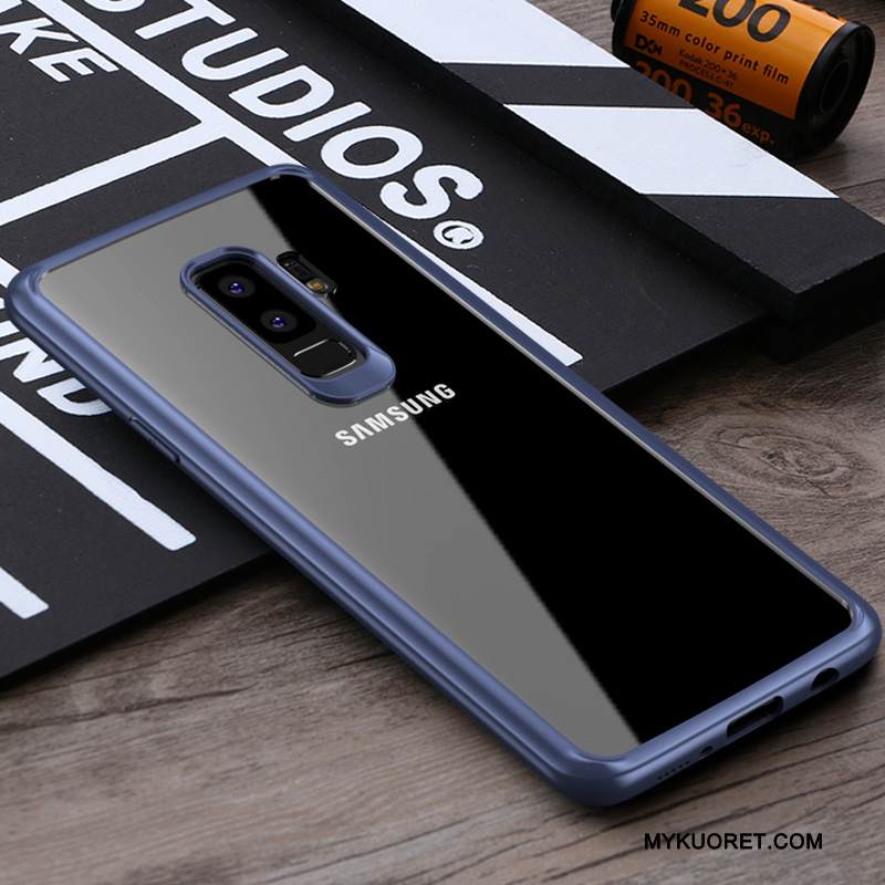 Kuori Samsung Galaxy S9+ Laukut Läpinäkyvä Tummansininen, Kotelo Samsung Galaxy S9+ Liiketoiminta Tyylikäs