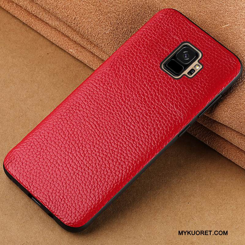 Kuori Samsung Galaxy S9+ Laukut Puhelimen Kuoret Tide-brändi, Kotelo Samsung Galaxy S9+ Ylellisyys Punainen Persoonallisuus