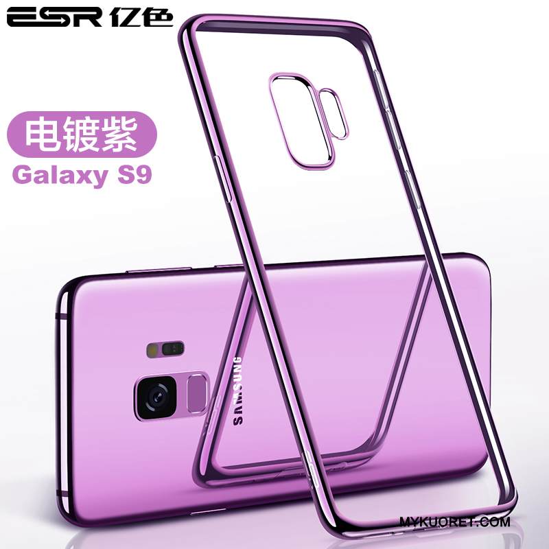 Kuori Samsung Galaxy S9 Laukut Ultra Ohut, Kotelo Samsung Galaxy S9 Pehmeä Neste Murtumaton Violetti