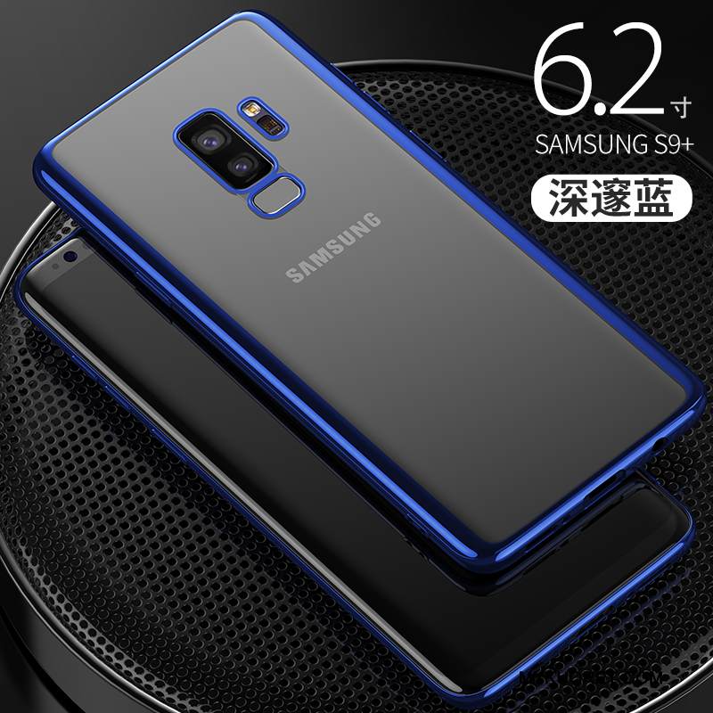 Kuori Samsung Galaxy S9+ Pehmeä Neste Murtumaton Ultra, Kotelo Samsung Galaxy S9+ Luova Läpinäkyvä Tummansininen