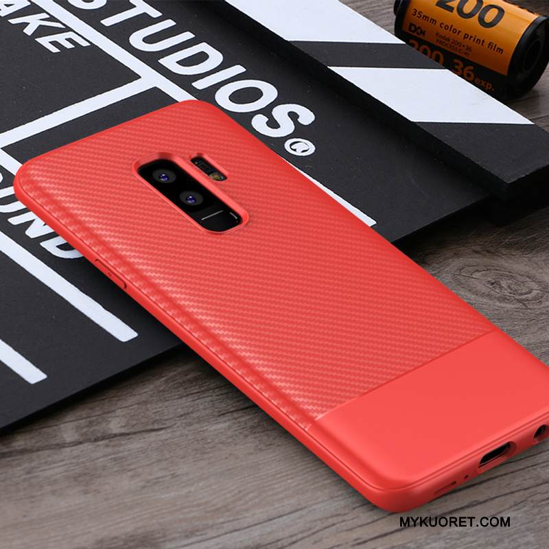 Kuori Samsung Galaxy S9+ Pehmeä Neste Punainen Murtumaton, Kotelo Samsung Galaxy S9+ Laukut Puhelimen Kuoret Trendi