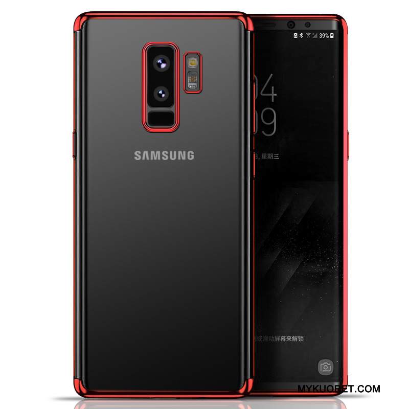 Kuori Samsung Galaxy S9 Silikoni Punainen Puhelimen Kuoret, Kotelo Samsung Galaxy S9 Pehmeä Neste Läpinäkyvä Yksinkertainen