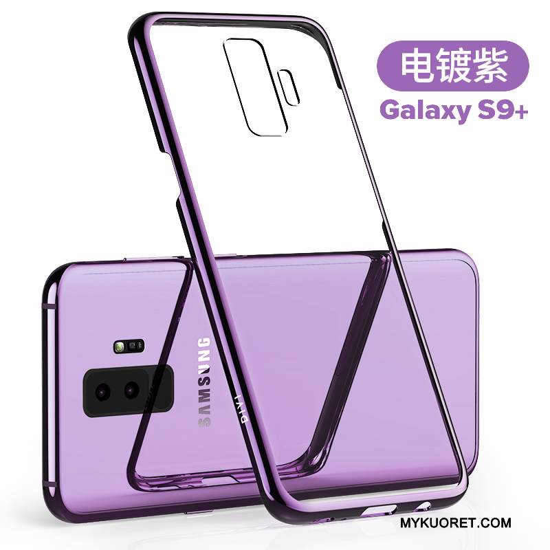 Kuori Samsung Galaxy S9+ Silikoni Violetti Puhelimen Kuoret, Kotelo Samsung Galaxy S9+ Laukut Murtumaton Ohut