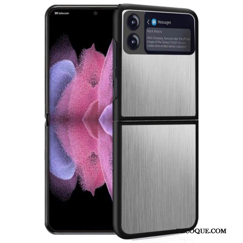 Kuori Samsung Galaxy Z Flip 3 5G Kotelot Flip Ruostumaton Harjattu