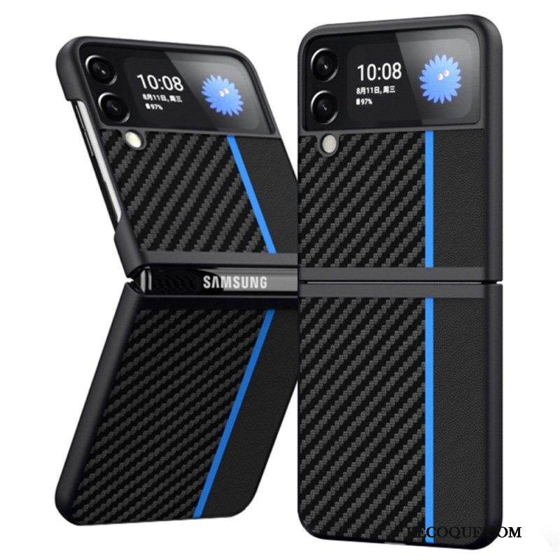 Kuori Samsung Galaxy Z Flip 4 Kotelot Flip Hiilikuitulinja