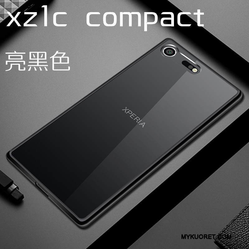 Kuori Sony Xperia Xz1 Compact Suojaus Läpinäkyvä Kova, Kotelo Sony Xperia Xz1 Compact Puhelimen Kuoret Musta