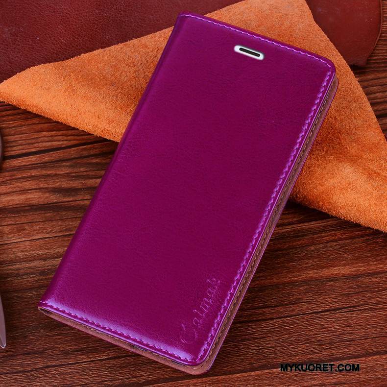 Kuori Sony Xperia Z3 Nahka Syvä Väri Violetti, Kotelo Sony Xperia Z3 Suojaus