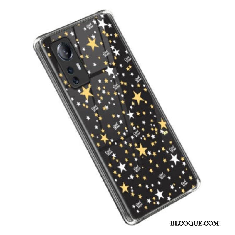 Kuori Xiaomi 12 Lite Keltaisia Tähtiä Vastaan